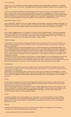 About my portraits...